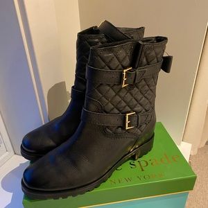 Kate Spade combat boots